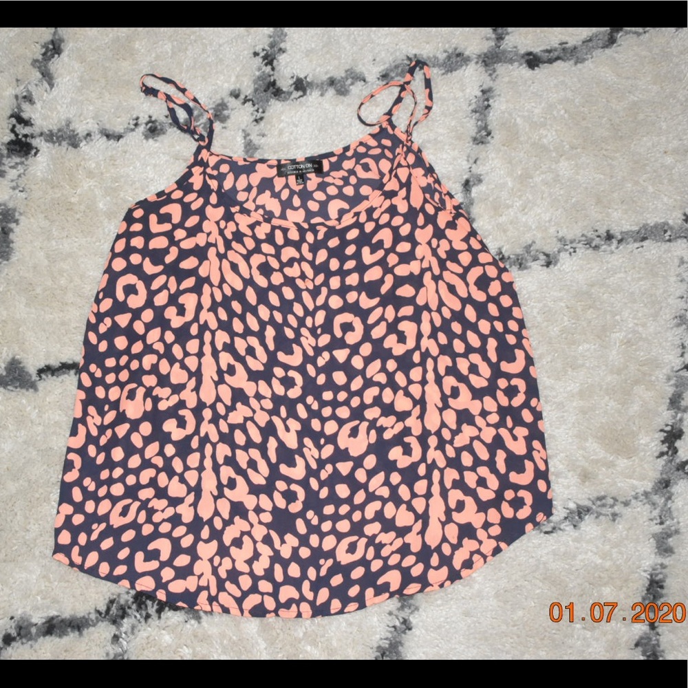 Cheetah print tank top